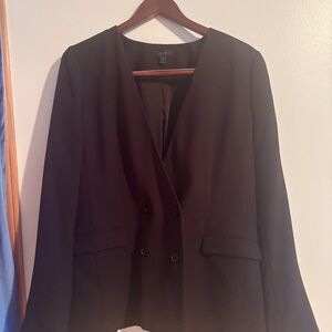 J. Crew Black Blazer with Tailored Cut and Long Sleeves